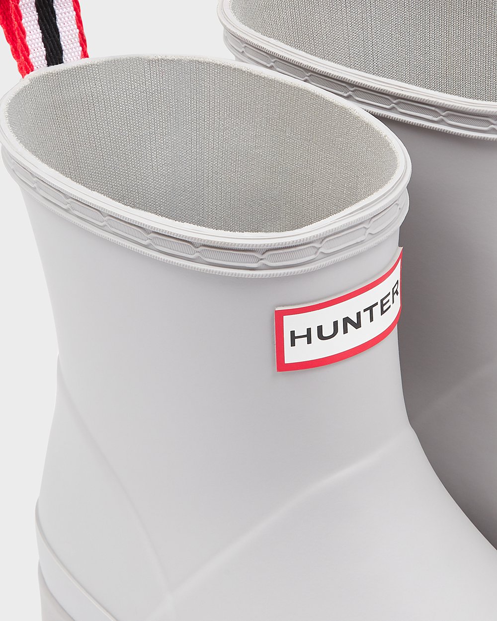 Hunter Mujer Original Short Rain - Play Botas Gris - 901-JYDSPM